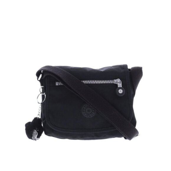 Kipling Sabian Crossbody Mini Bag Black Front Flap Zip Pocket Shoulder Bag - Picture 1 of 4